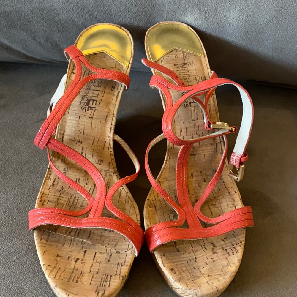 MICHAEL Michael Kors Cicely Wedge sandals in Watermelon